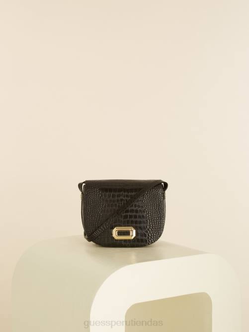 GUESS alforja de cocodrilo mujer 0P8X3324 negro bolsas