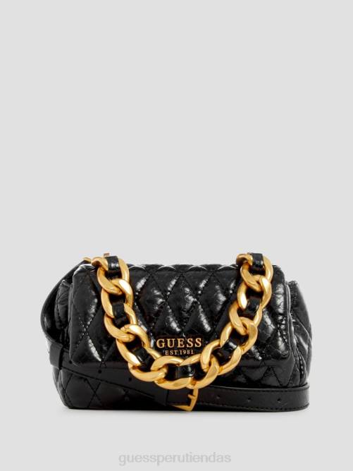 GUESS bandolera Dema mini acolchada mujer 0P8X2798 estampado floral negro bolsas