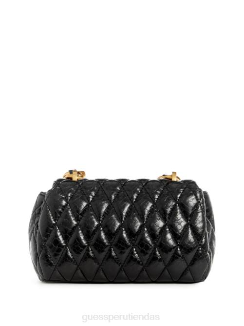 GUESS bandolera Dema mini acolchada mujer 0P8X2798 estampado floral negro bolsas