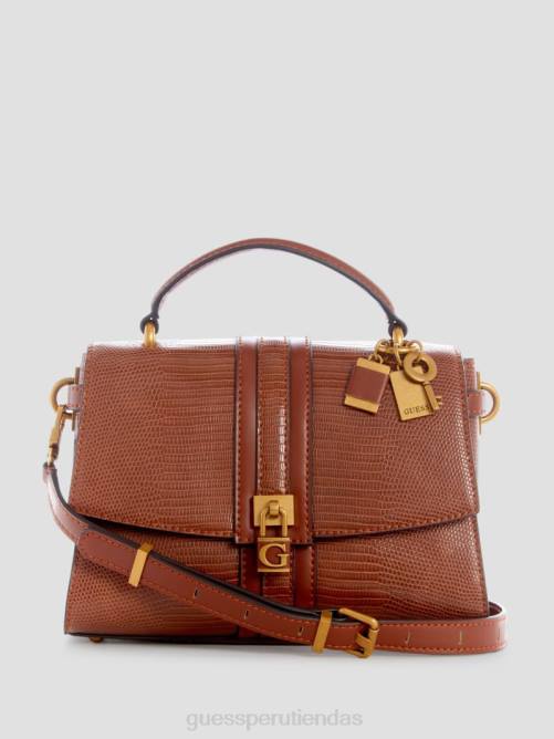 GUESS bandolera Ginevra con asa superior texturizada mujer 0P8X2825 coñac bolsas