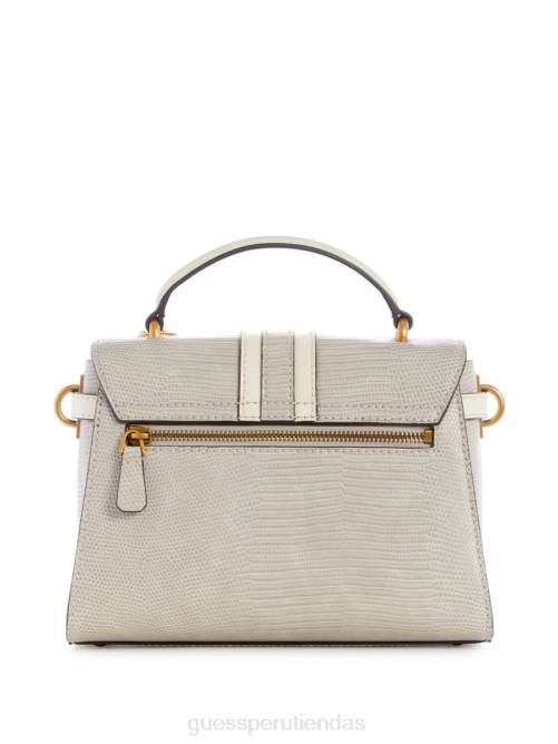 GUESS bandolera Ginevra con asa superior texturizada mujer 0P8X2834 gris pardo bolsas
