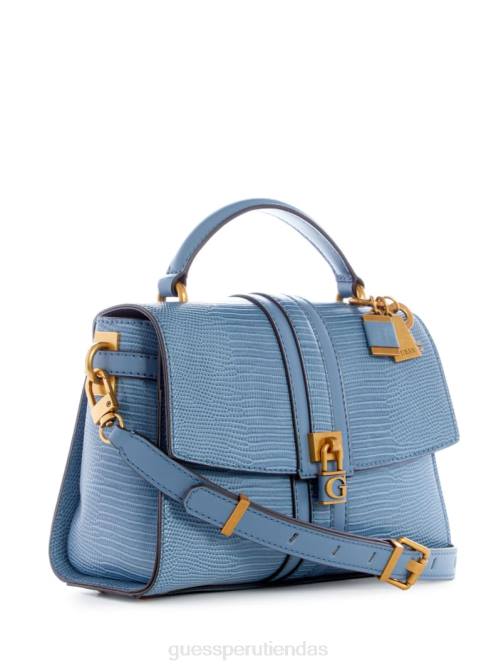 GUESS bandolera Ginevra con asa superior texturizada mujer 0P8X2863 pizarra bolsas