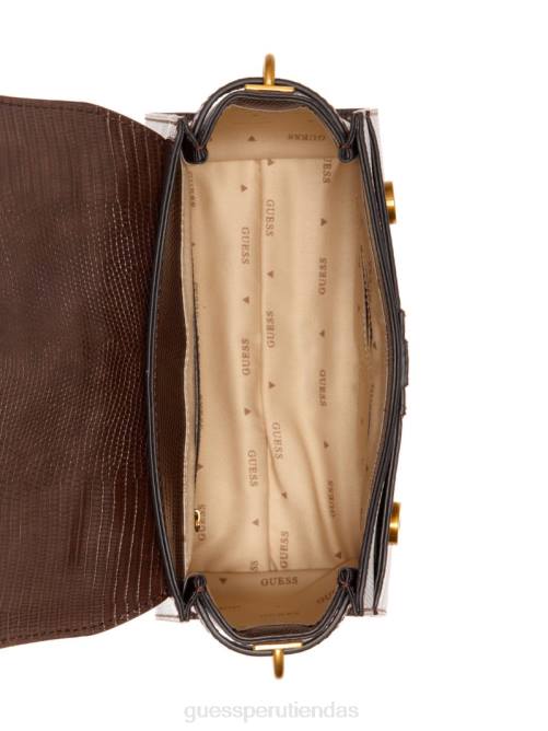 GUESS bandolera Ginevra con asa superior texturizada mujer 0P8X2867 marrón bolsas