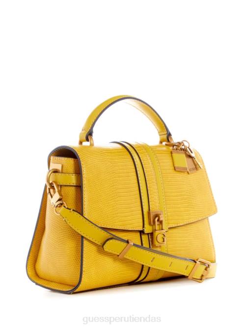GUESS bandolera Ginevra con asa superior texturizada mujer 0P8X2942 mostaza bolsas