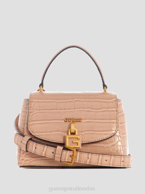 GUESS bandolera Montreal mini con efecto de cocodrilo mujer 0P8X2840 gris pardo bolsas