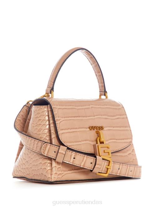 GUESS bandolera Montreal mini con efecto de cocodrilo mujer 0P8X2840 gris pardo bolsas