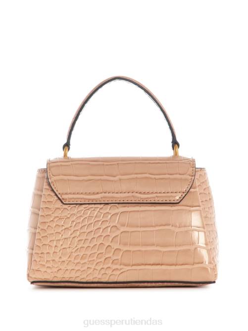 GUESS bandolera Montreal mini con efecto de cocodrilo mujer 0P8X2840 gris pardo bolsas