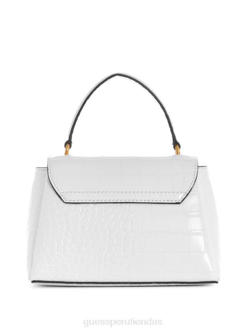 GUESS bandolera Montreal mini con efecto de cocodrilo mujer 0P8X2869 blanco multicolor bolsas