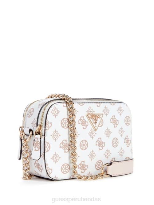 GUESS bandolera Noelle Peony con logo y cámara mujer 0P8X2857 sauce bolsas