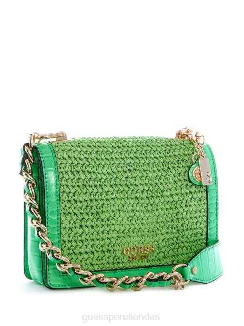 GUESS bandolera abey de paja mujer 0P8X2982 tinte de hilo gris bolsas