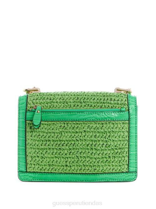 GUESS bandolera abey de paja mujer 0P8X2982 tinte de hilo gris bolsas