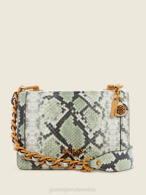 GUESS bandolera abey de pitón mujer 0P8X3326 rocío de mar bolsas