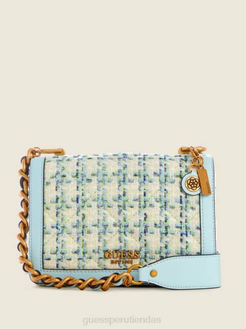 GUESS bandolera abey de tweed mujer 0P8X2974 agua bolsas
