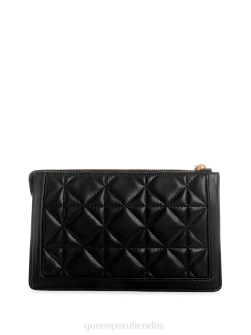 GUESS bandolera acolchada con múltiples compartimentos abey mujer 0P8X2868 estampado floral negro bolsas
