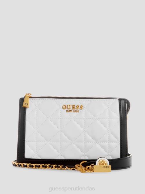 GUESS bandolera acolchada con múltiples compartimentos abey mujer 0P8X2902 blanco multicolor bolsas