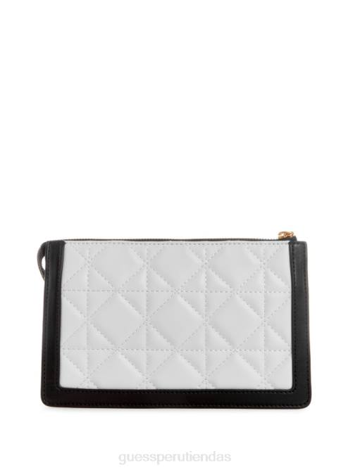 GUESS bandolera acolchada con múltiples compartimentos abey mujer 0P8X2902 blanco multicolor bolsas
