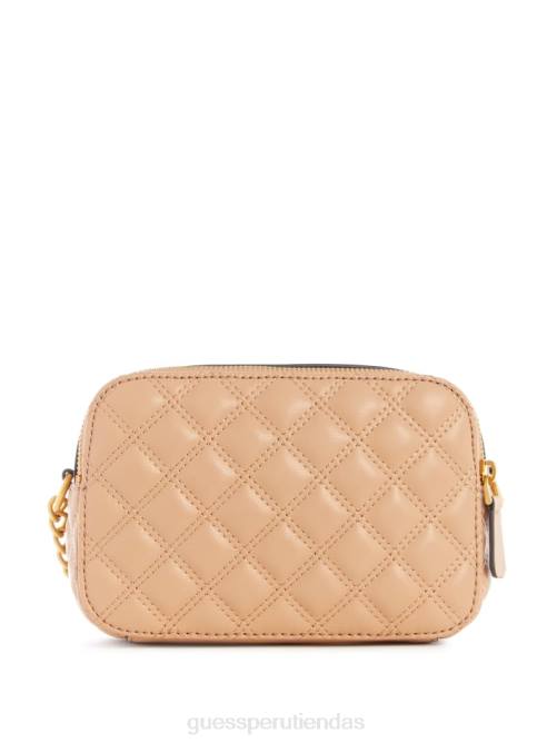GUESS bandolera acolchada giully mujer 0P8X2875 desbordamiento beige bolsas