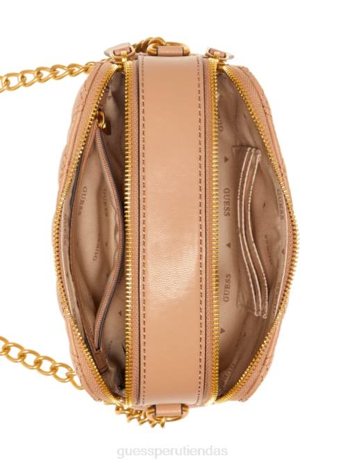 GUESS bandolera acolchada giully mujer 0P8X2875 desbordamiento beige bolsas