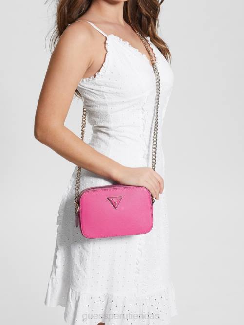 GUESS bandolera cámara noelle mujer 0P8X2852 sandía bolsas