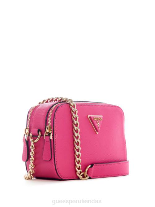 GUESS bandolera cámara noelle mujer 0P8X2852 sandía bolsas