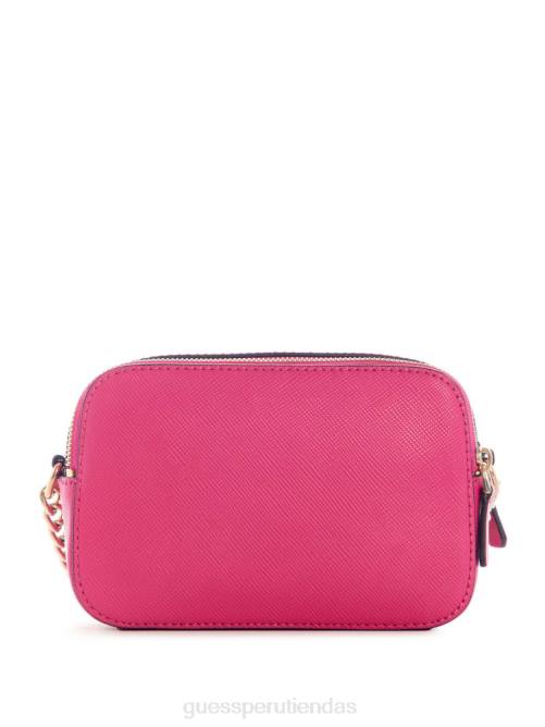 GUESS bandolera cámara noelle mujer 0P8X2852 sandía bolsas