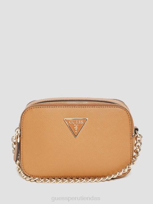GUESS bandolera cámara noelle mujer 0P8X3030 coñac ligero bolsas