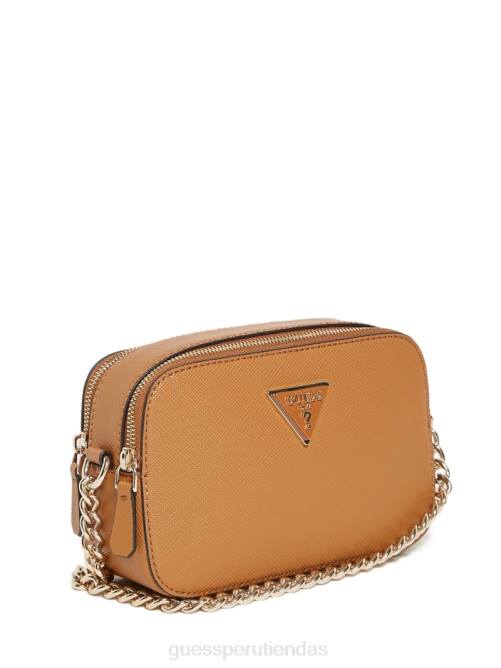 GUESS bandolera cámara noelle mujer 0P8X3030 coñac ligero bolsas