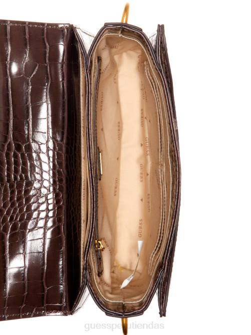 GUESS bandolera con asa superior Retour mujer 0P8X2845 Café exprés bolsas