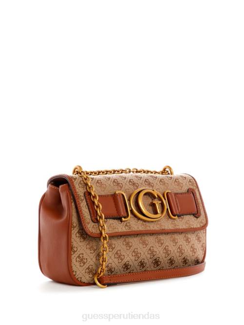 GUESS bandolera convertible aviana mujer 0P8X2981 café con leche/coñac bolsas