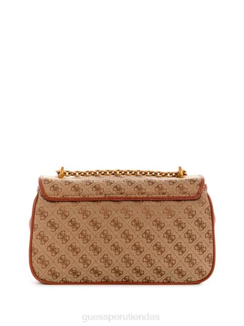 GUESS bandolera convertible aviana mujer 0P8X2981 café con leche/coñac bolsas