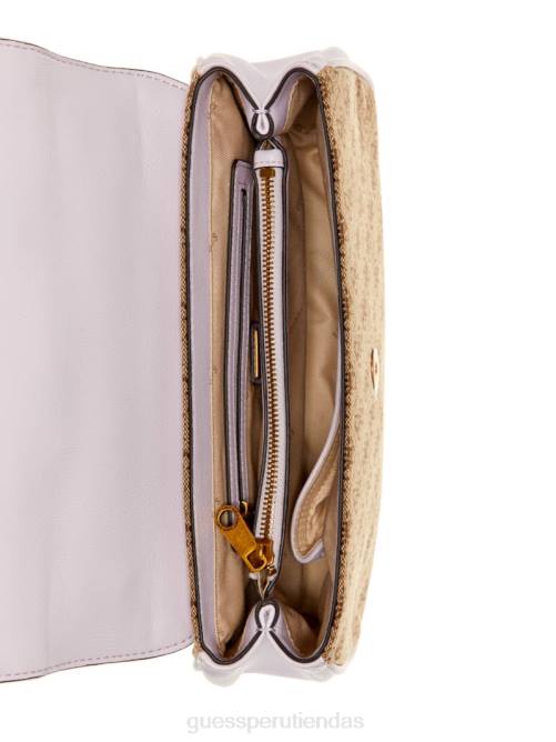 GUESS bandolera convertible aviana mujer 0P8X2991 café con leche/lila bolsas