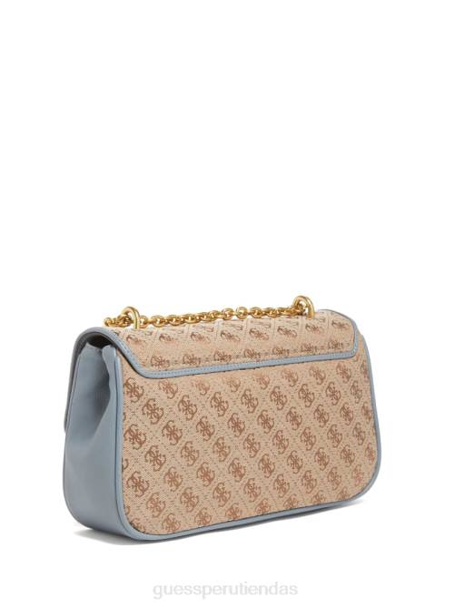 GUESS bandolera convertible aviana mujer 0P8X3257 azul claro bolsas