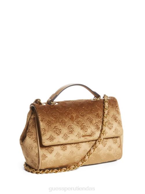 GUESS bandolera convertible con logo de kimi mujer 0P8X2912 moca bolsas