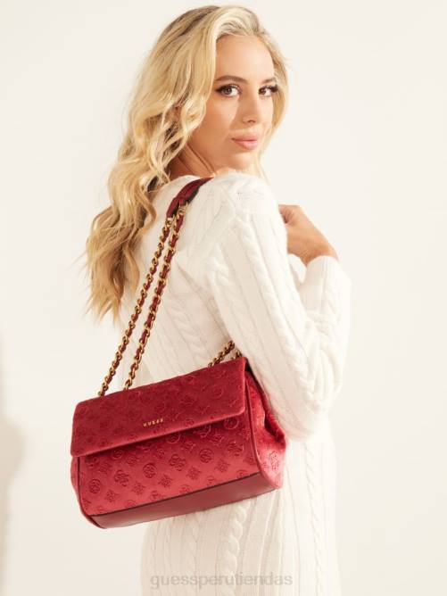 GUESS bandolera convertible con logo de kimi mujer 0P8X2929 lavado de pliegue auténtico negro bolsas