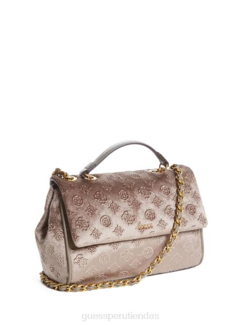 GUESS bandolera convertible con logo de kimi mujer 0P8X2930 gris pardo bolsas