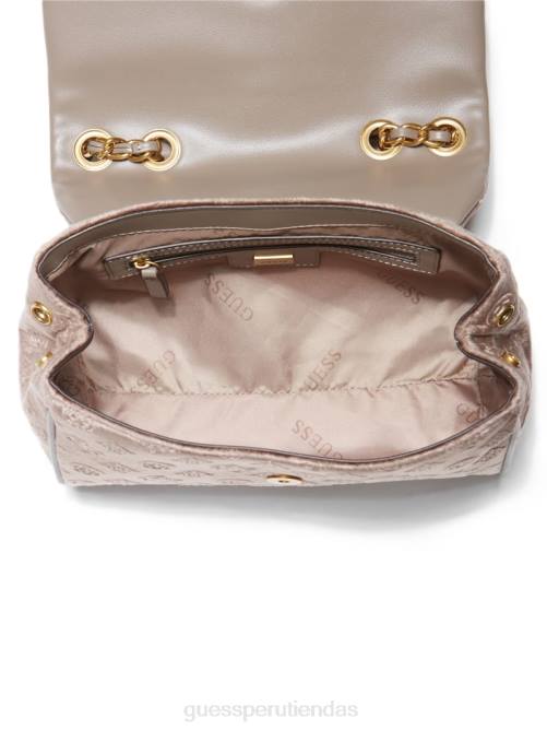 GUESS bandolera convertible con logo de kimi mujer 0P8X2930 gris pardo bolsas