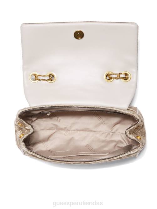 GUESS bandolera convertible con logo de kimi mujer 0P8X2947 champán bolsas
