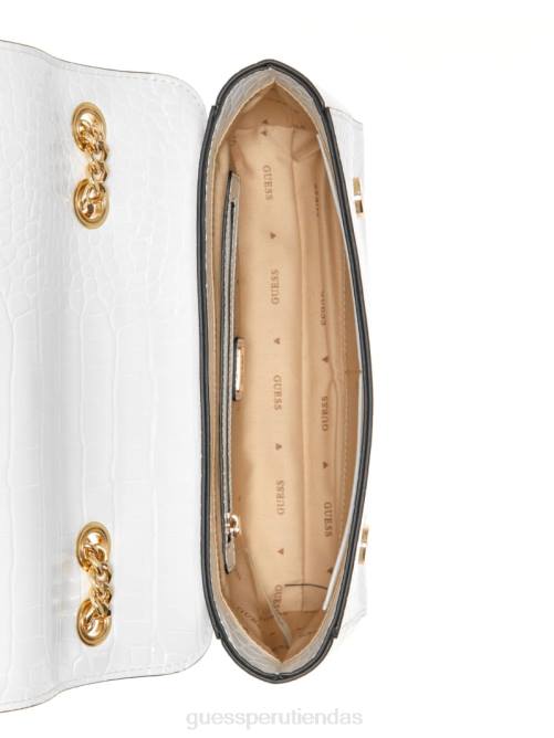 GUESS bandolera convertible de cocodrilo nell mujer 0P8X2812 blanco multicolor bolsas