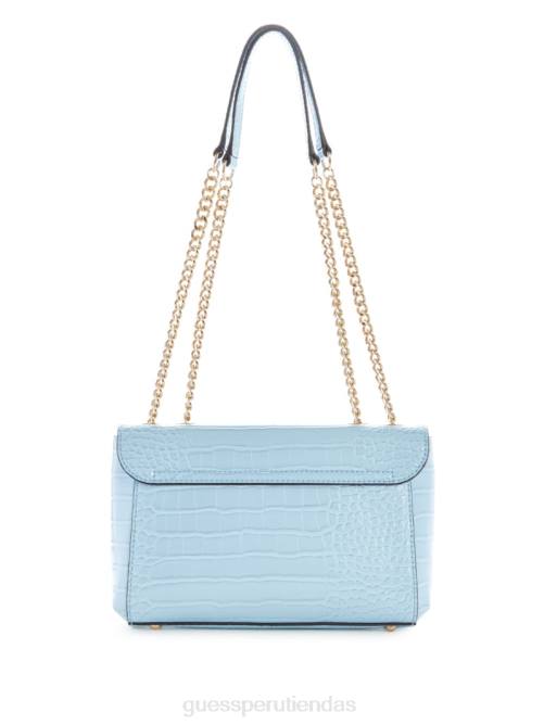 GUESS bandolera convertible de cocodrilo nell mujer 0P8X2854 azul pálido bolsas