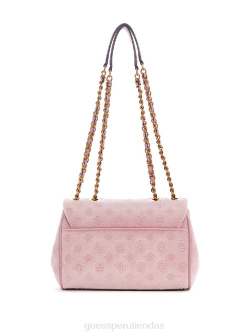 GUESS bandolera convertible de terciopelo inia mujer 0P8X2901 Rosa Rosa bolsas