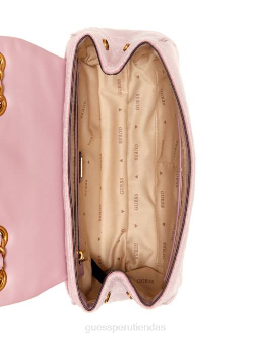GUESS bandolera convertible de terciopelo inia mujer 0P8X2901 Rosa Rosa bolsas