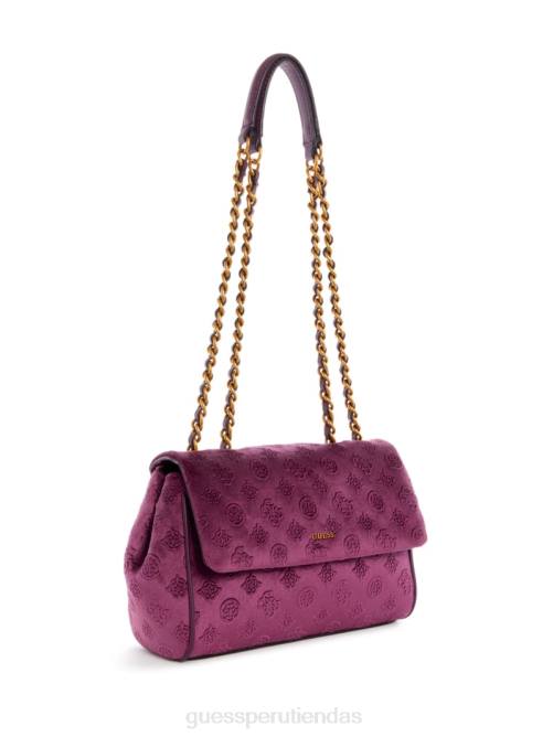 GUESS bandolera convertible de terciopelo inia mujer 0P8X2934 más bolsas