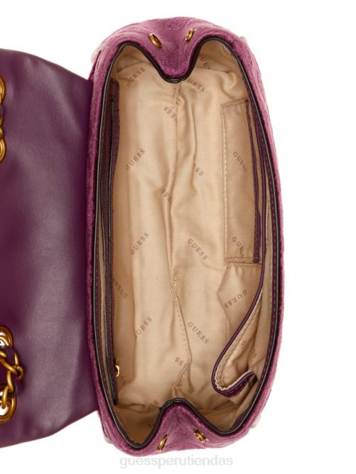 GUESS bandolera convertible de terciopelo inia mujer 0P8X2934 más bolsas