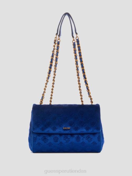 GUESS bandolera convertible de terciopelo inia mujer 0P8X2935 Armada bolsas