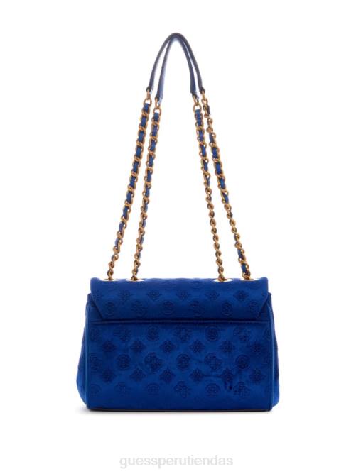 GUESS bandolera convertible de terciopelo inia mujer 0P8X2935 Armada bolsas