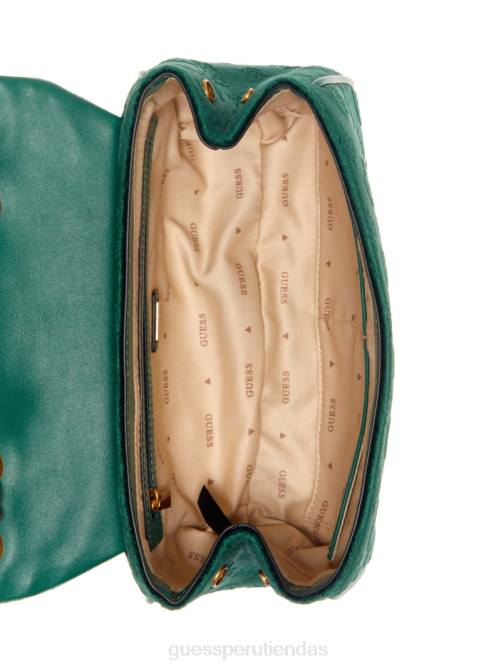 GUESS bandolera convertible de terciopelo inia mujer 0P8X2938 verde bolsas