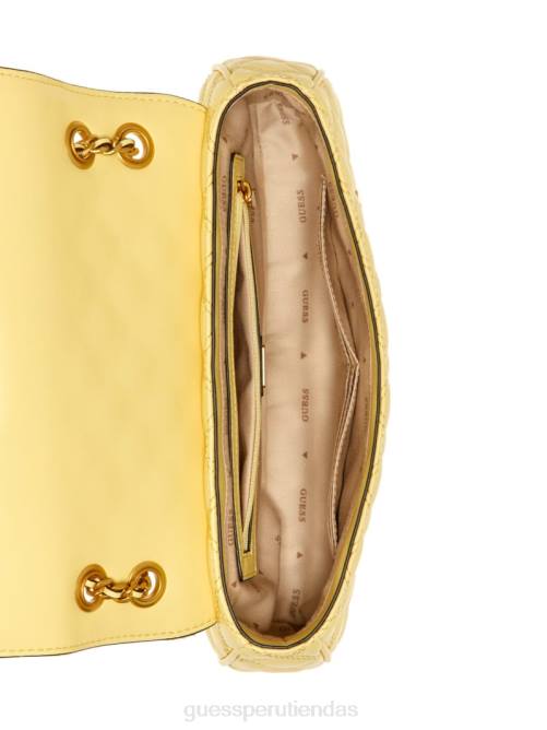 GUESS bandolera convertible giully acolchada mujer 0P8X2766 amarillo bolsas