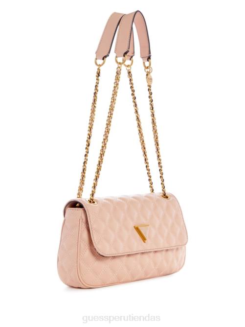 GUESS bandolera convertible giully acolchada mujer 0P8X2779 crema de albaricoque bolsas