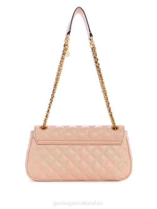GUESS bandolera convertible giully acolchada mujer 0P8X2779 crema de albaricoque bolsas