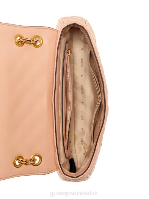 GUESS bandolera convertible giully acolchada mujer 0P8X2779 crema de albaricoque bolsas
